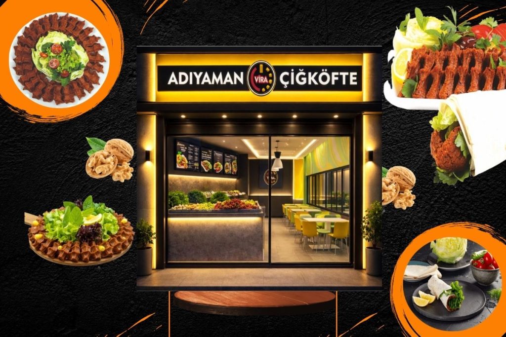 Adıyaman Vira Çiğköfte modern franchise şubesi dış görünüm