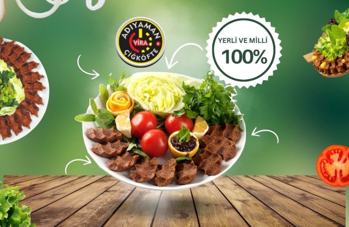 Adıyaman Vira Çiğköfte menü görseli ve servis tabağı