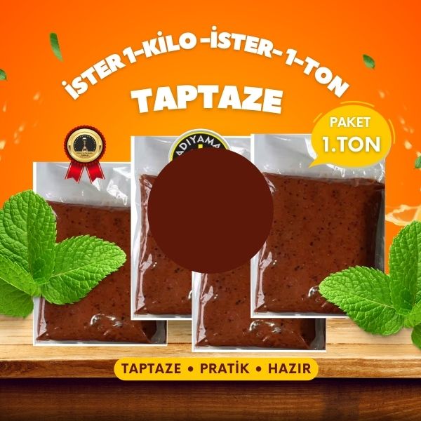 1 tonluk vakumlu toptan çiğ köfte paketi görseli