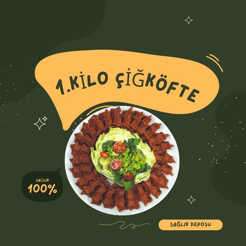 Bir kilo çiğ köfte menü görseli